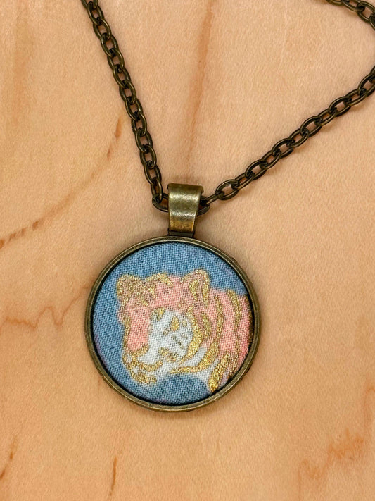 Golden tiger necklace