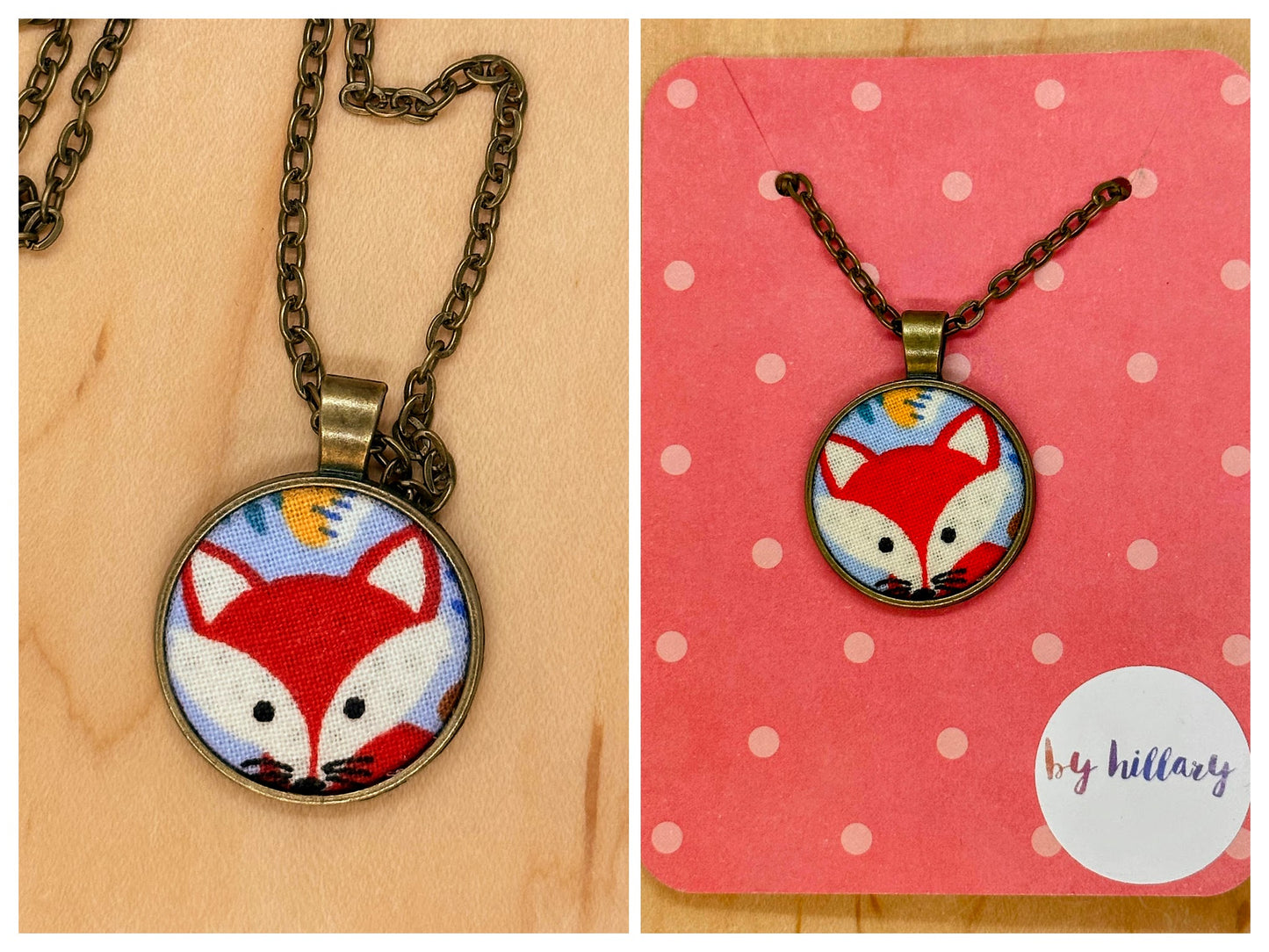 Red fox necklace