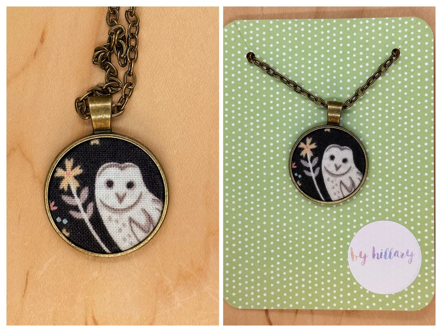 Whooo are you? Owl 2 necklace