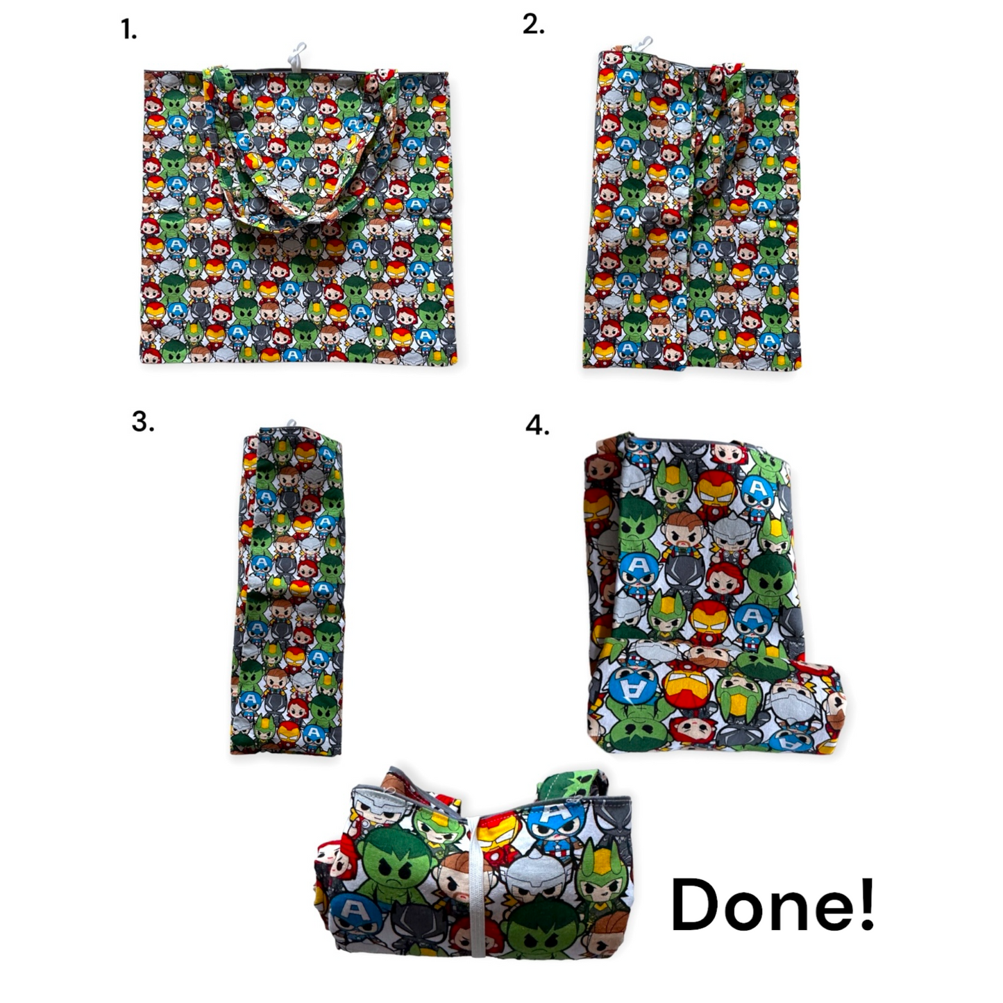 Airplanes reusable/ reversible tote