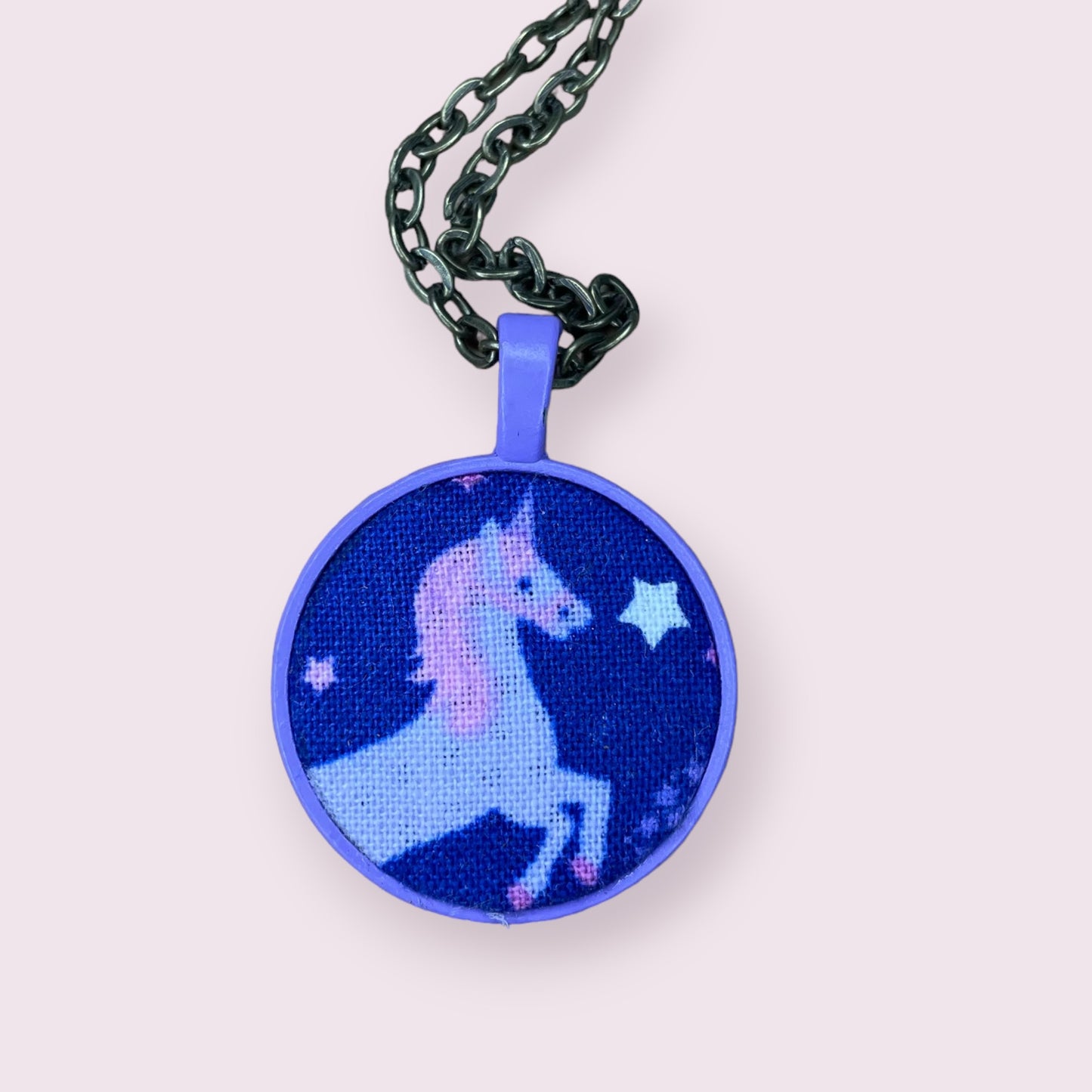 purple unicorn necklace
